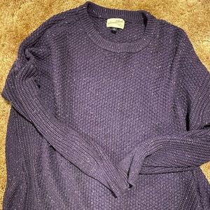 Purple speckled sweater